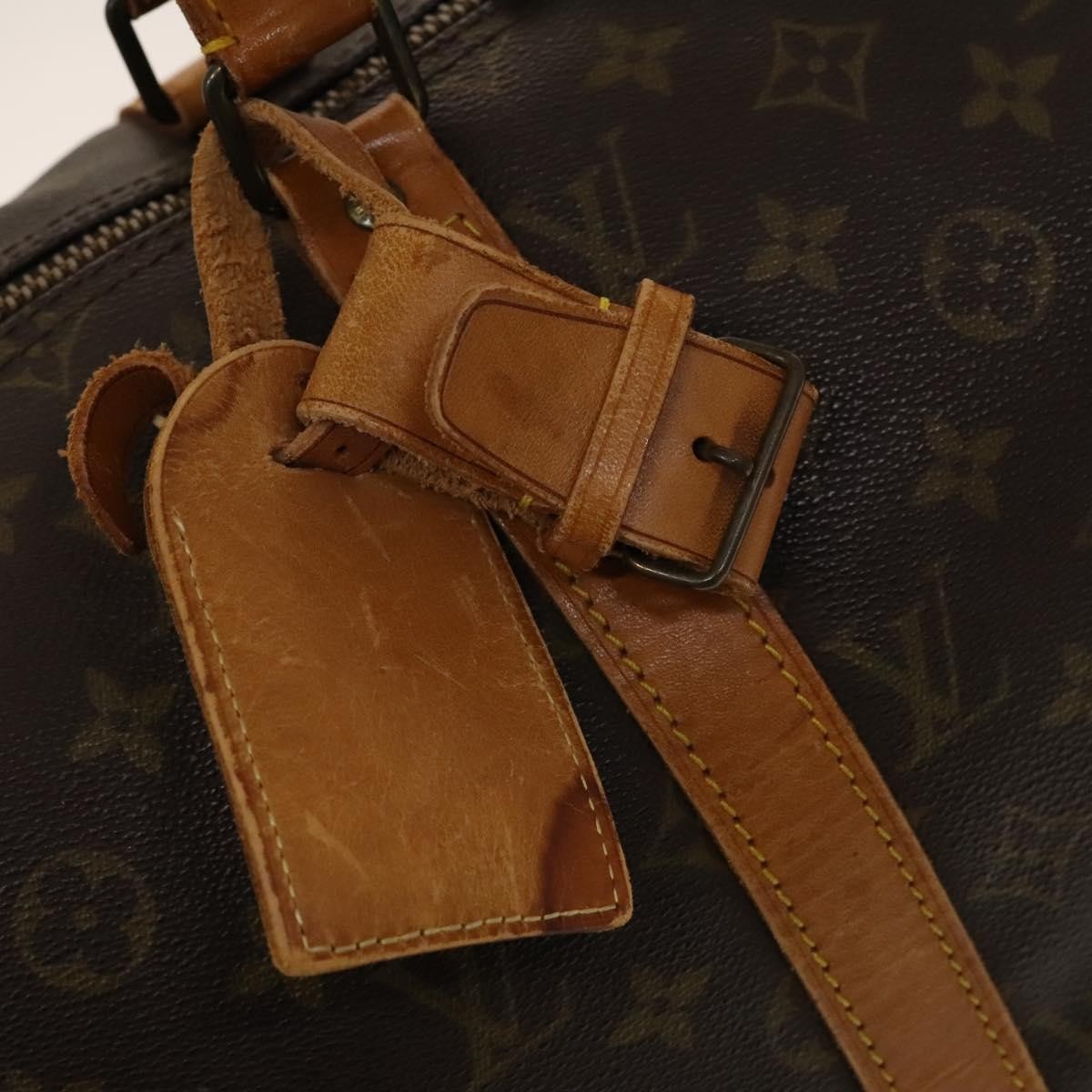 Louis Vuitton Keepall Bandouliere Bag Monogram Canvas, BROWN, CANVAS, Travel bag