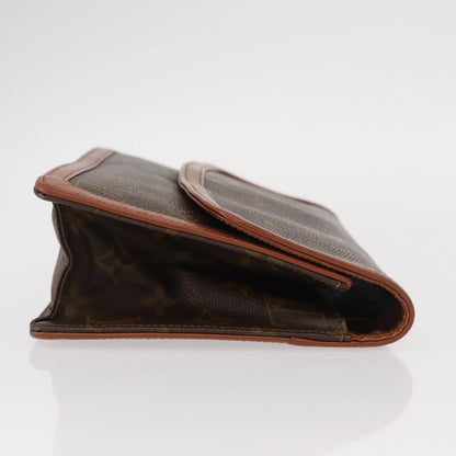 Louis Vuitton Dame Pochette Monogram Canvas, BROWN, CANVAS, Clutche & pouche