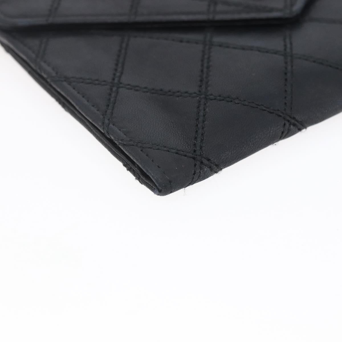 Chanel Vintage CC Flap Wallet Leather, BLACK, LEATHER, Wallets