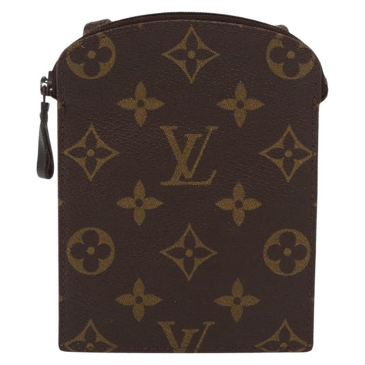 Louis Vuitton Pochette Secret Monogram canvas, BROWN, CANVAS, Clutche & pouche