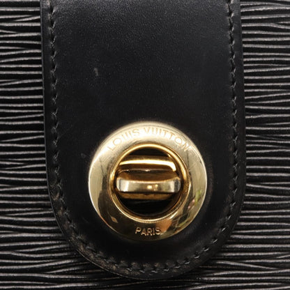 Louis Vuitton Cluny Shoulder Bag Epi Leather, BLACK, LEATHER, Shoulder bag