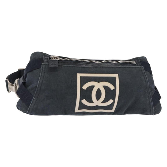 Chanel Sport Line Waist Bag Canvas, NAVY, CANVAS, Clutche & pouche