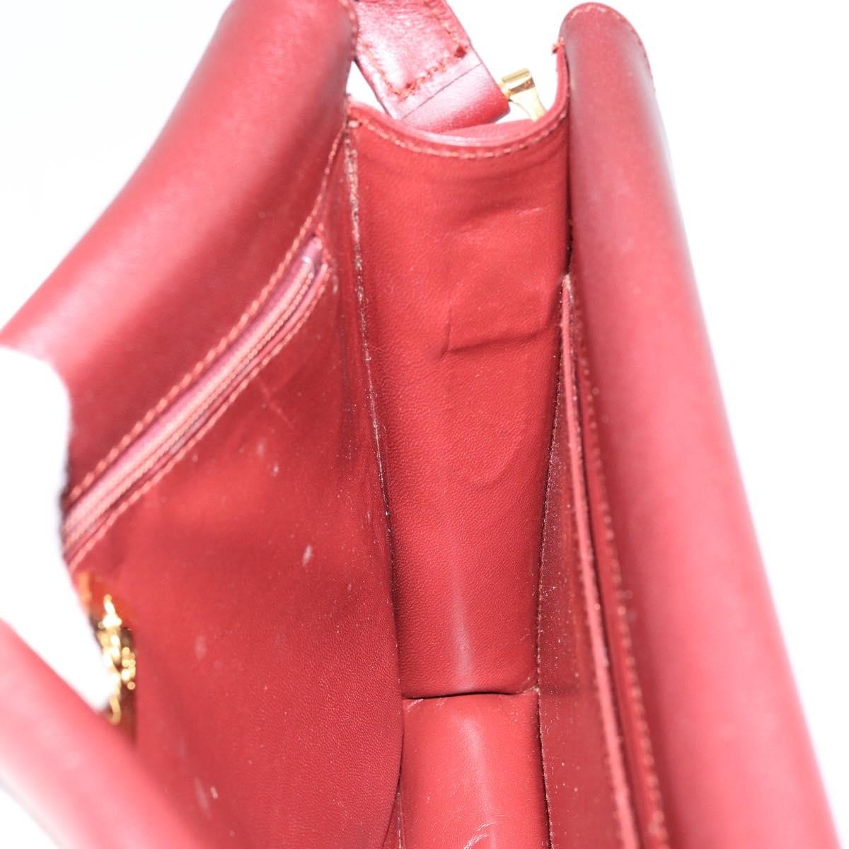 cartier Must de Cartier Shoulder Bag Leather, BURGUNDY, LEATHER, Shoulder bag