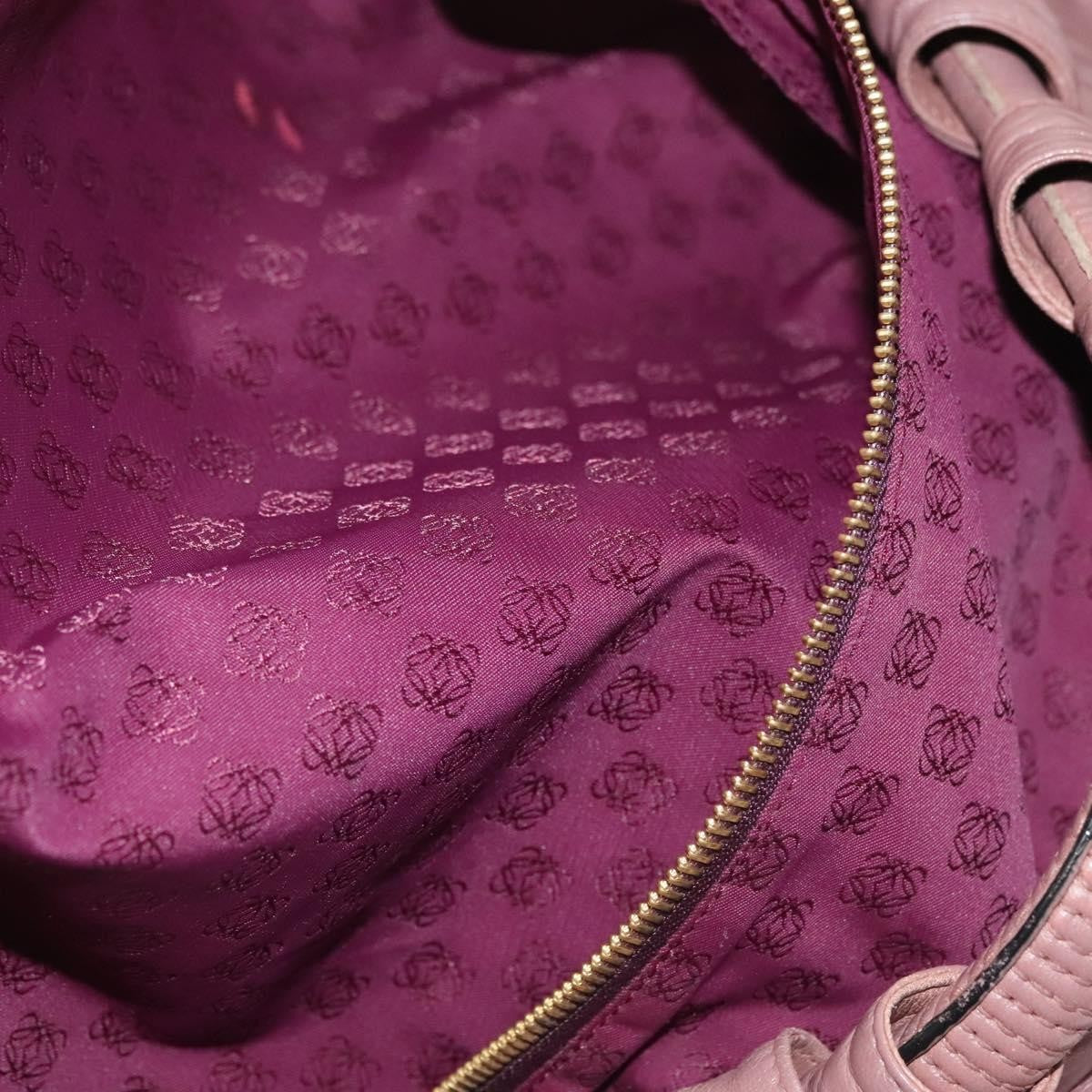 Loewe Anagram Logo Nappa Aire Hand Bag Leather, PINK, LEATHER, Handbag