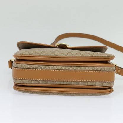 Celine Macadam Shoulder Bag Canvas, BEIGE, CANVAS, Shoulder bag