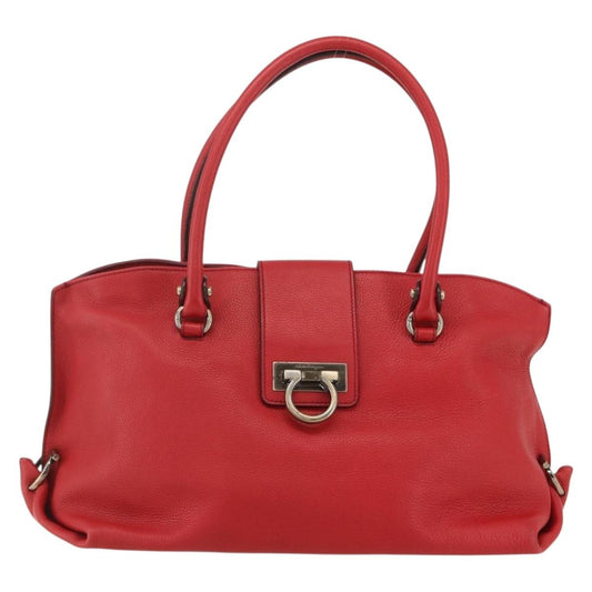 Salvatore Ferragamo Soft Sofia Tote Leather, RED, LEATHER, Tote bag