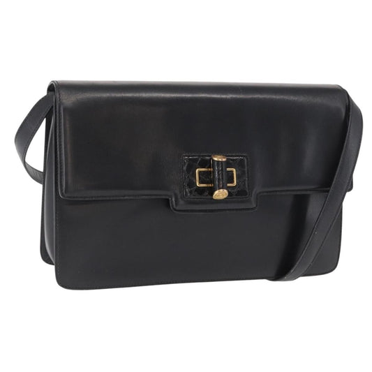 Gucci Vintage Shoulder Bag Leather, BLACK, LEATHER, Shoulder bag