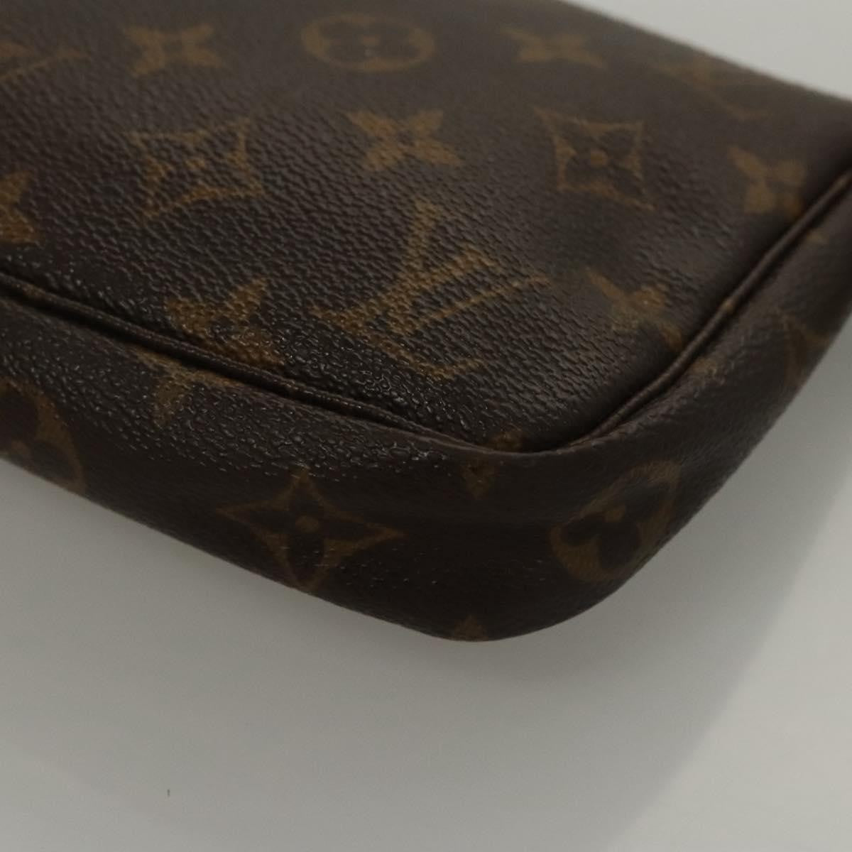 Louis Vuitton Pochette Accessoires Monogram Canvas, BROWN, CANVAS, Clutche & pouche