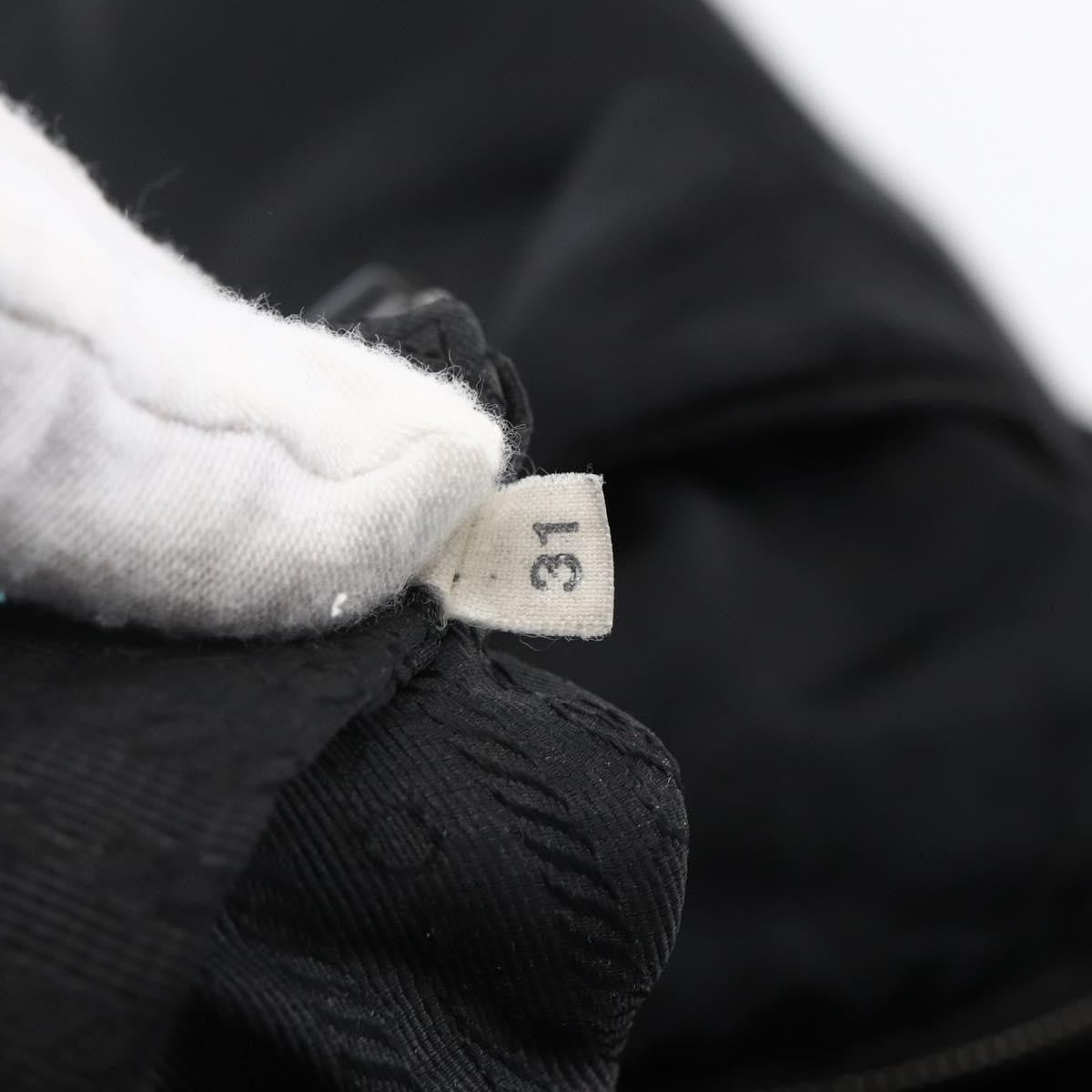 Prada Vintage Tote Tessuto with Leather, BLACK, NYLON, Tote bag