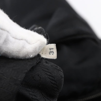 Prada Vintage Tote Tessuto with Leather, BLACK, NYLON, Tote bag