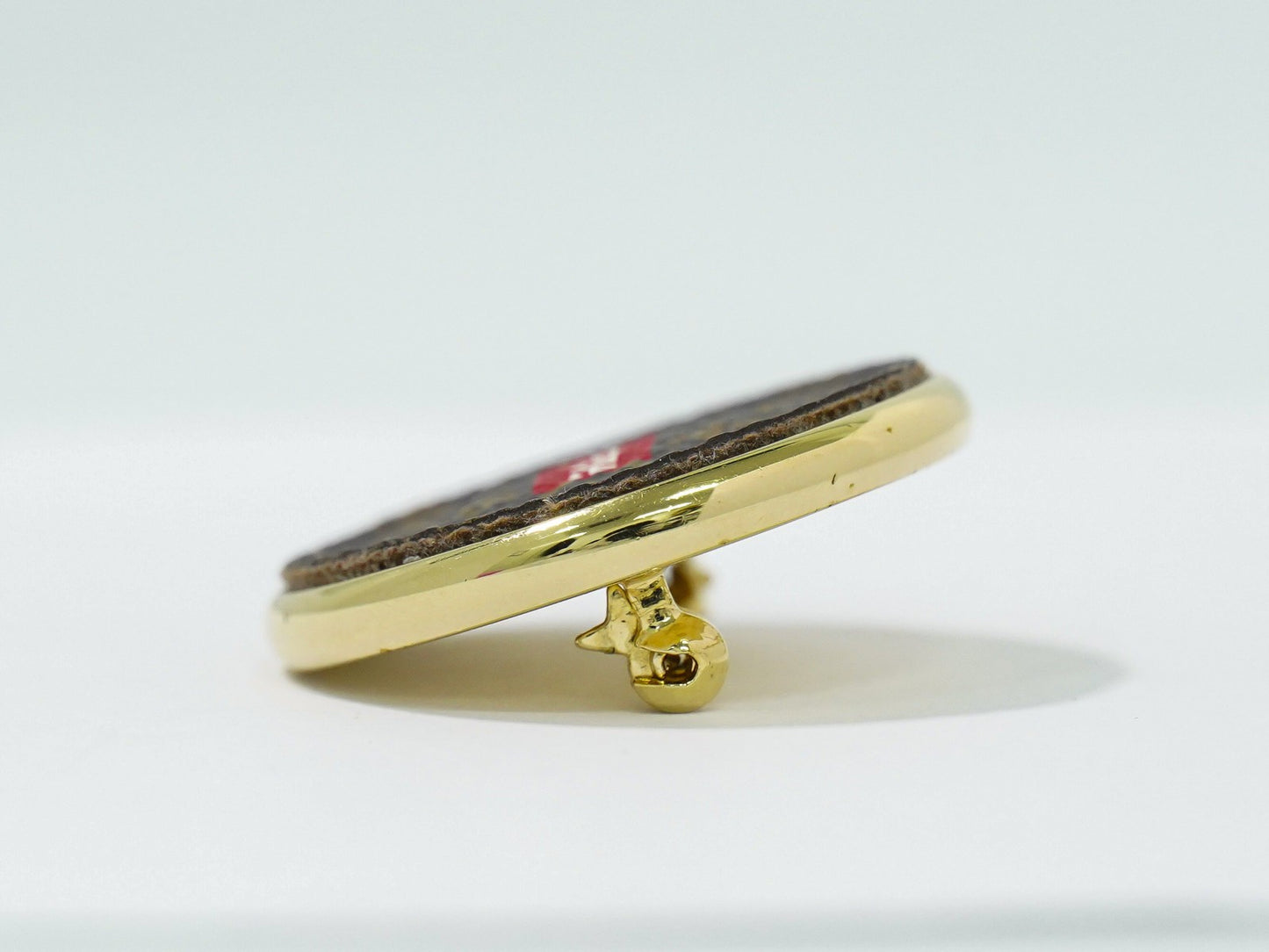 Louis Vuitton Single LV Snowflake Pin Metal, BROWN, GOLD_PLATED, Brooch