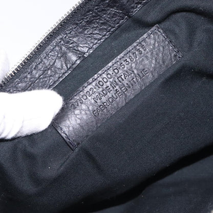 Balenciaga Classic City Clip Pouch Leather, BLACK, LEATHER, Clutche & pouche