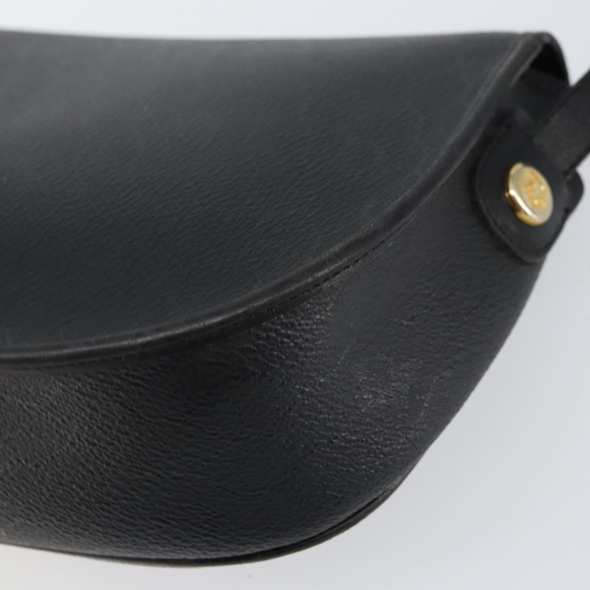 Christian Dior Vintage Honeycomb Flap Crossbody Bag Canvas and Leather, BLACK, CANVAS, Shoulder bag