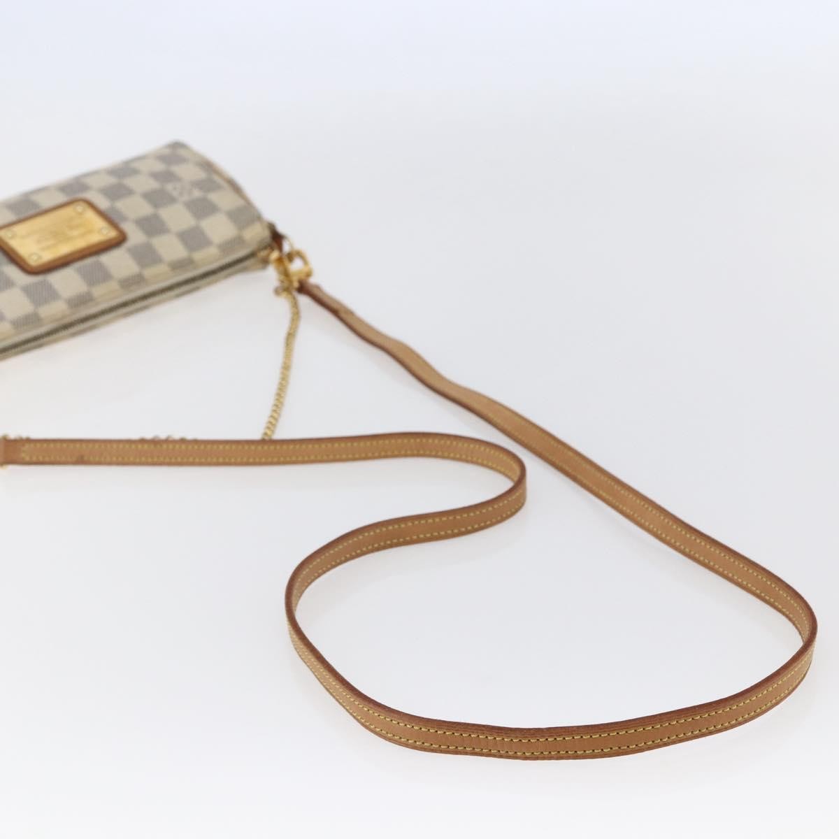 Louis Vuitton Eva Handbag Damier, WHITE, CANVAS, Handbag