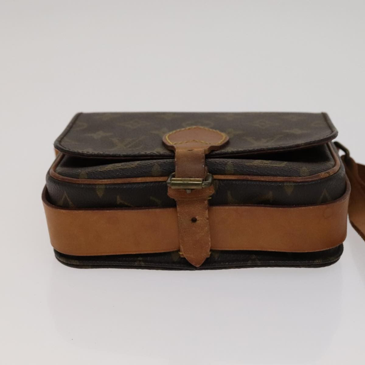 Louis Vuitton Cartouchiere Handbag Monogram Canvas, BROWN, CANVAS, Handbag