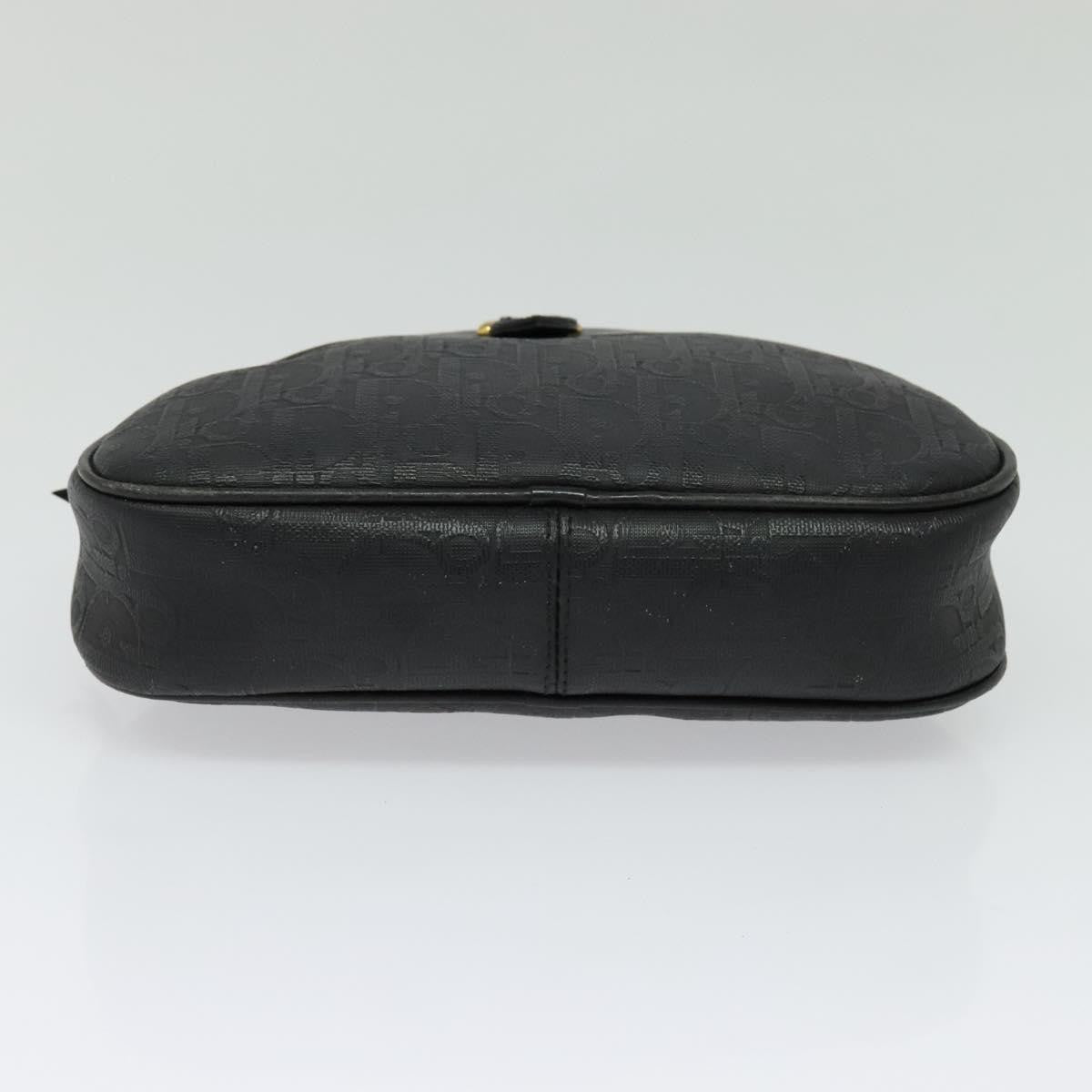 Christian Dior Vintage Trotter Pouch Canvas, BLACK, CANVAS, Clutche & pouche