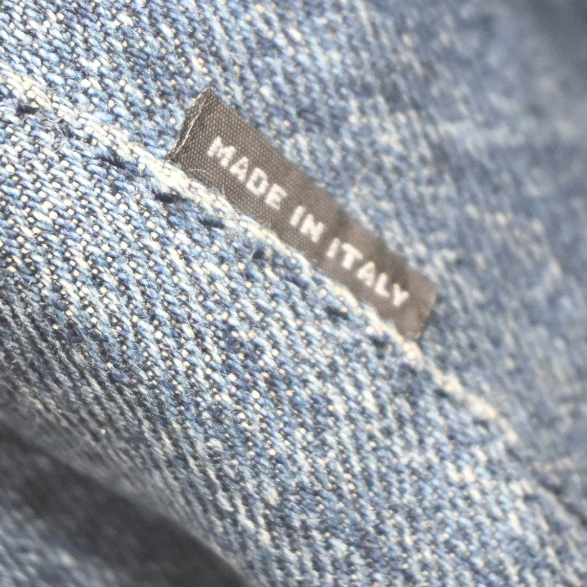 Prada Canapa Open Tote Denim, BLUE, DENIM_JEANS, Tote bag