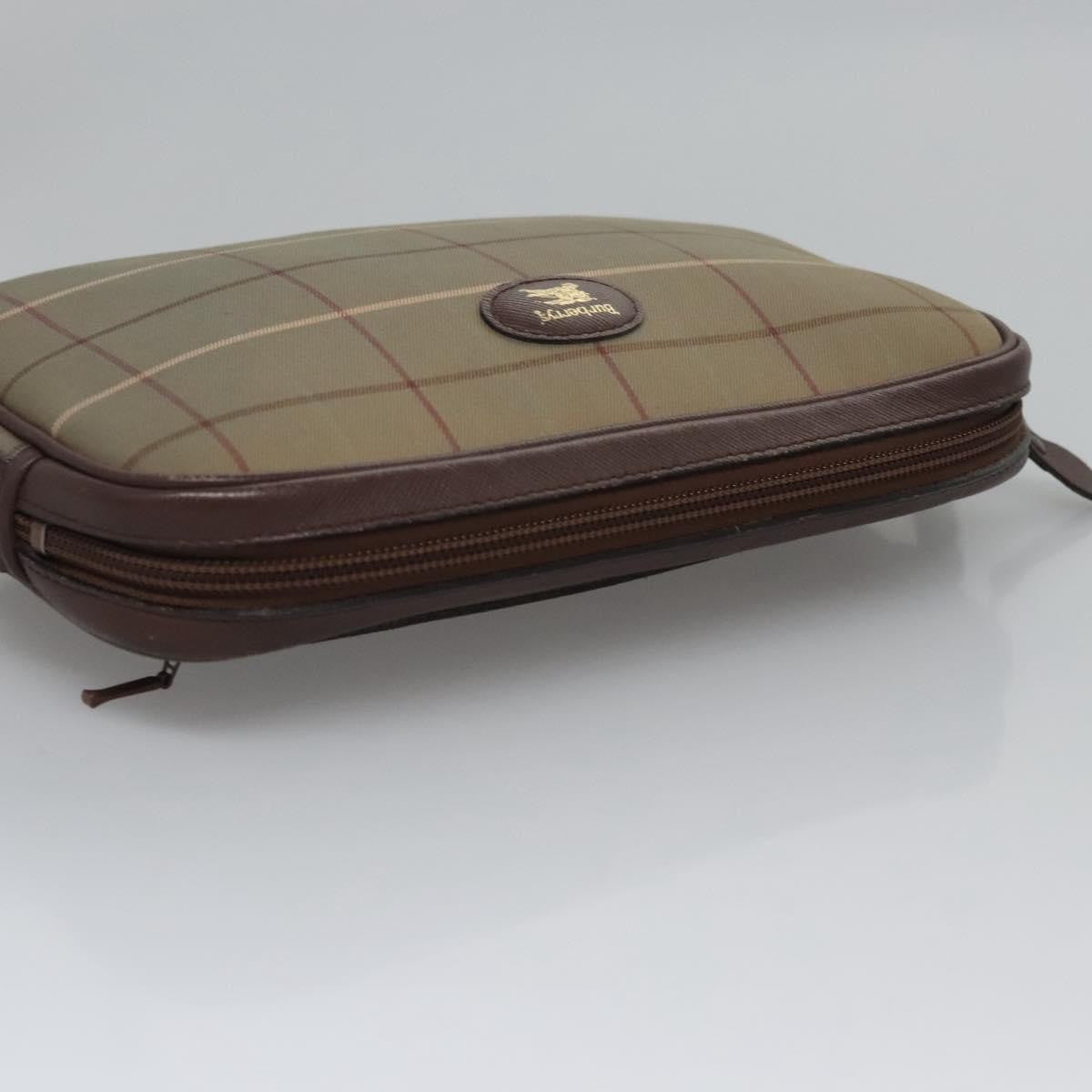 Burberry Nova check Pochette Canvas, BROWN, CANVAS, Clutche & pouche