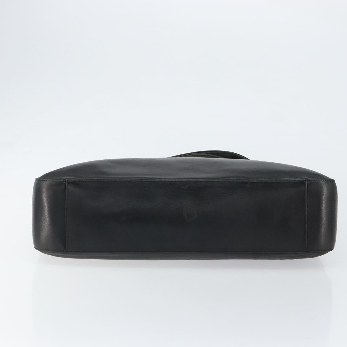 Bally Vintage Handbag Leather, BLACK, LEATHER, Handbag