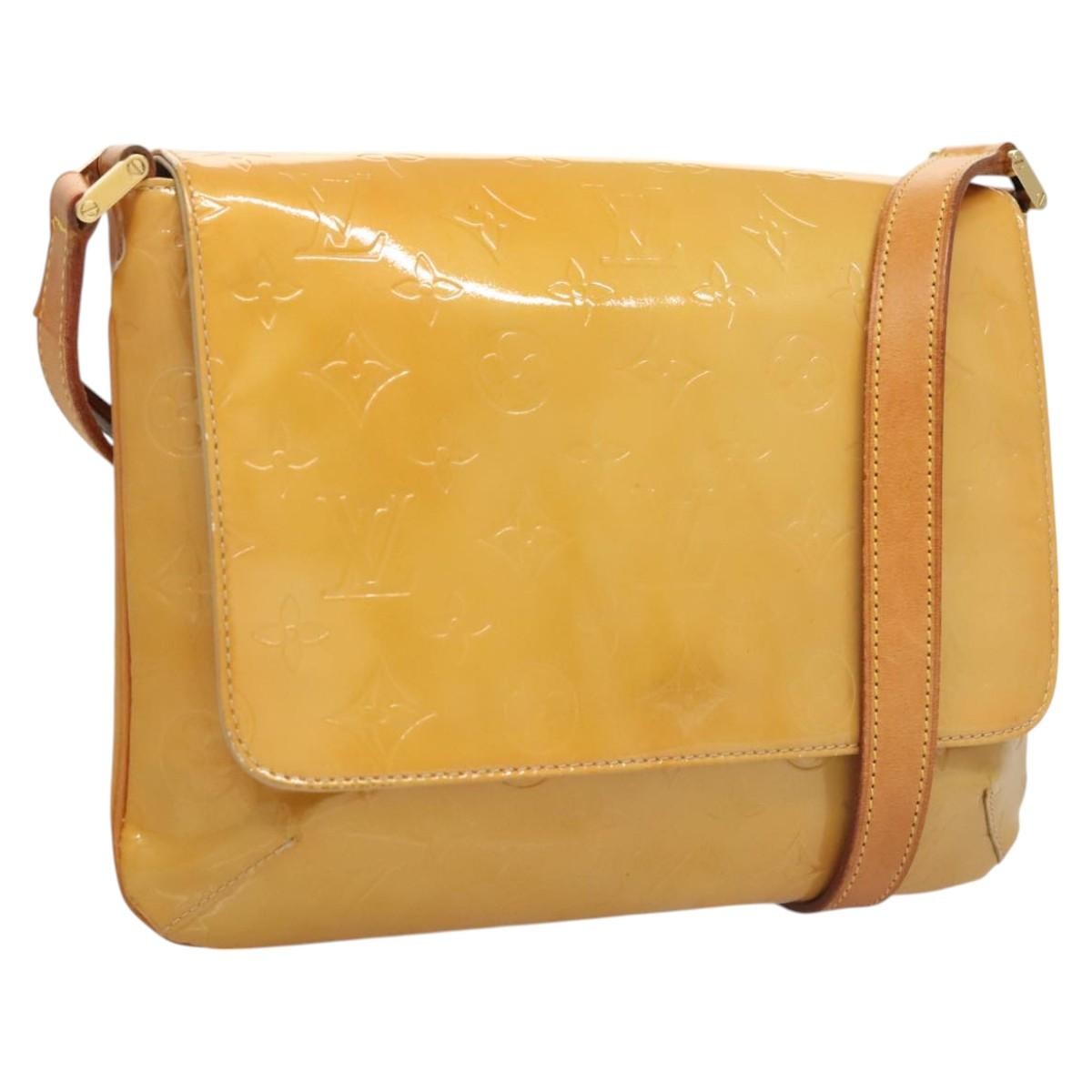 Louis Vuitton Thompson Street Handbag Monogram Vernis, BEIGE, PATENT_LEATHER, Handbag