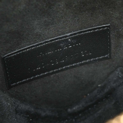 Saint Laurent Love Heart Chain Bag Leather, BLACK, LEATHER, Shoulder bag