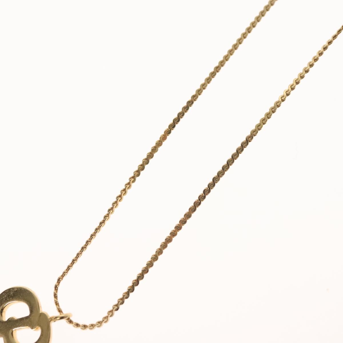 Christian Dior CD Pendant Necklace Gold-plated, GOLD, METAL, Necklace