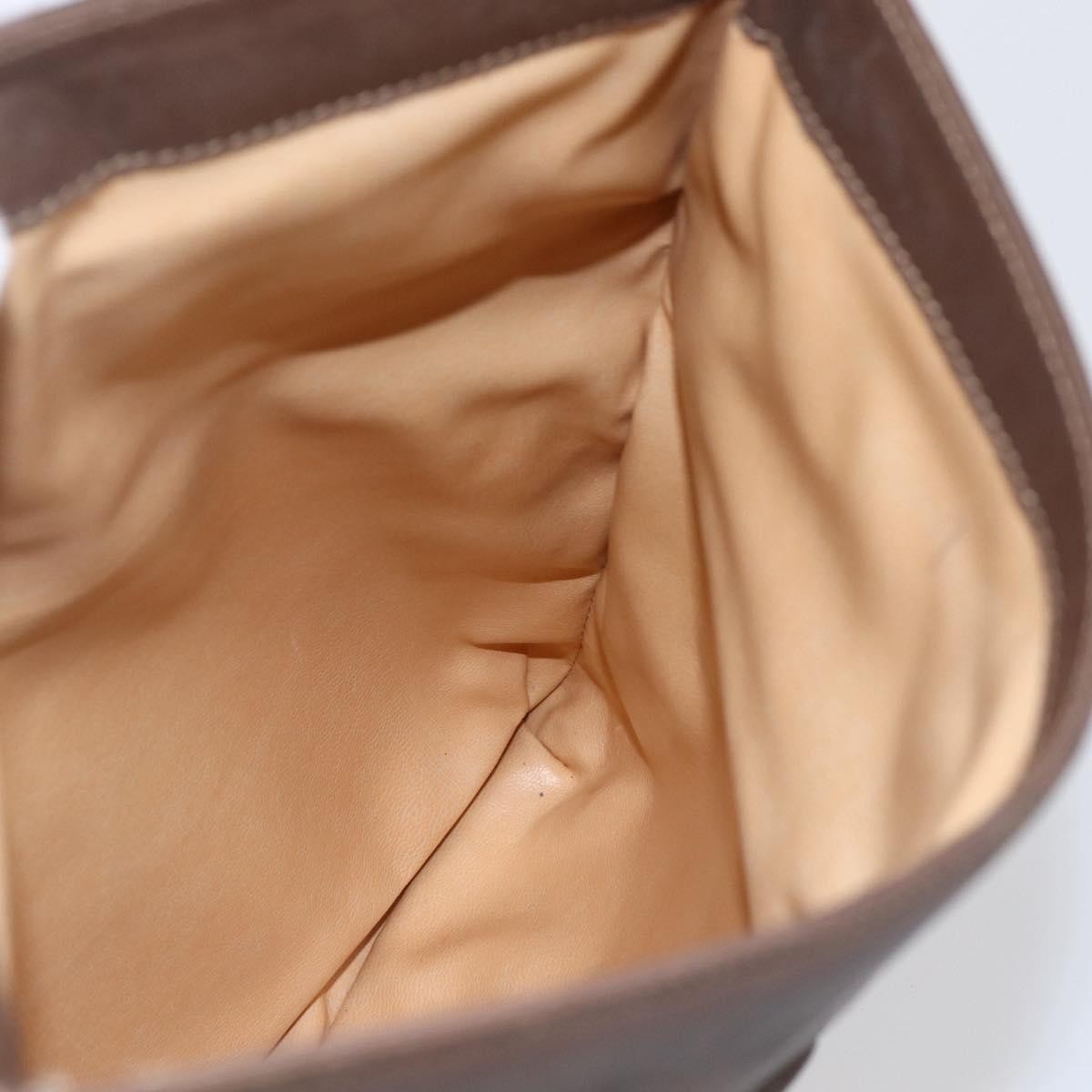 Celine Vintage Shoulder Bag Leather, BROWN, LEATHER, Shoulder bag