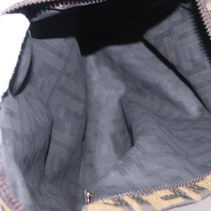 Fendi Logo Zucca Clutch PVC Leather, BLACK, CANVAS, Clutche & pouche