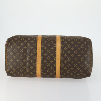 Louis Vuitton Keepall Bag Monogram Canvas, BROWN, CANVAS, Travel bag