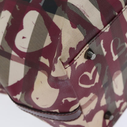 Burberry Open Tote Printed Canvas, BEIGE, CANVAS, Tote bag