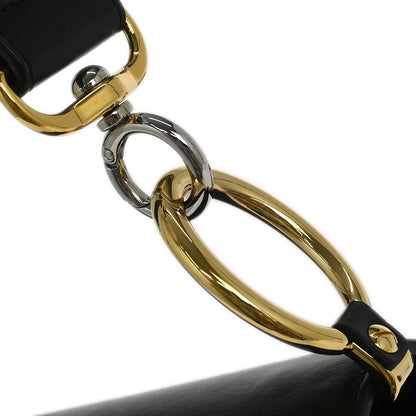 Chloe C Double Carry Bag Leather, BLACK, LEATHER, Shoulder bag