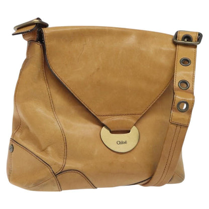 Chloe Vintage Flap shoulder bag Leather, BROWN, LEATHER, Shoulder bag