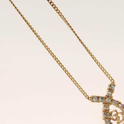 Christian Dior CD Pendant Necklace Gold-plated, GOLD, METAL, Necklace