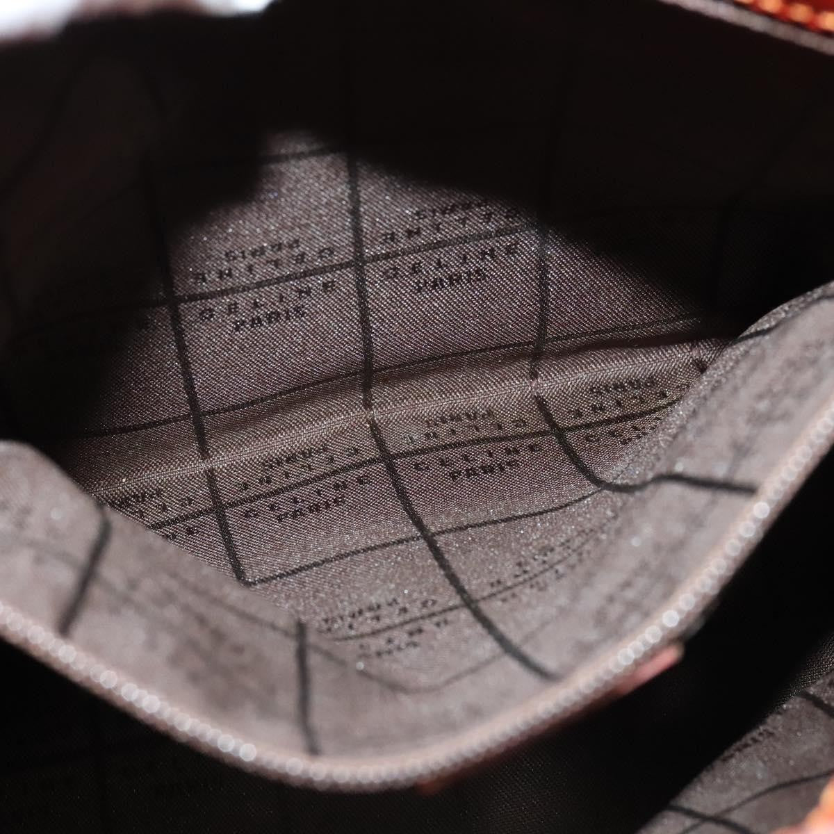 Celine Shoulder Bag Canvas, ORANGE, CANVAS, Shoulder bag