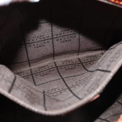 Celine Shoulder Bag Canvas, ORANGE, CANVAS, Shoulder bag