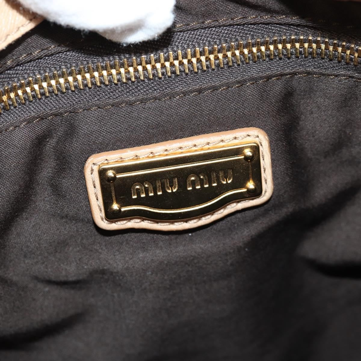 Miu Miu Coffer Convertible Hobo Matelasse Leather, BEIGE, LEATHER, Handbag