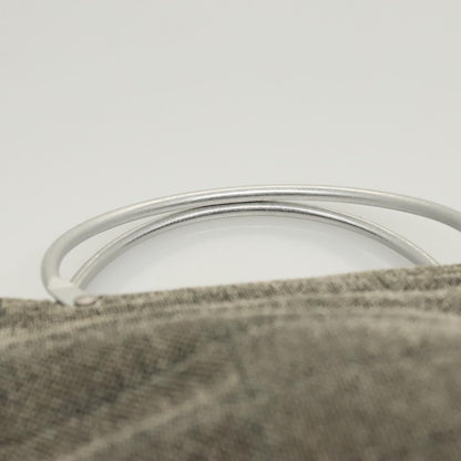 Chanel Vintage Chocolate Bar Tote Quilted Canvas, GRAY, CANVAS, Tote bag