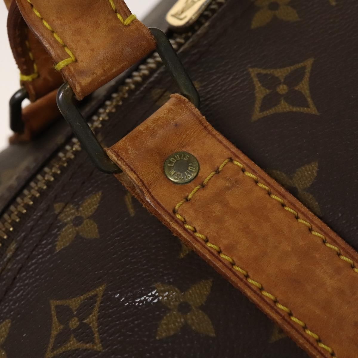 Louis Vuitton Keepall Bandouliere Bag Monogram Canvas, BROWN, CANVAS, Travel bag