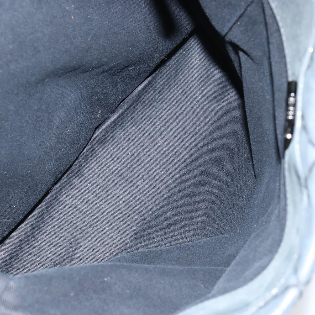 Chanel CC Charm Tote Quilted Iridescent Calfskin, GREEN, LEATHER, Tote bag