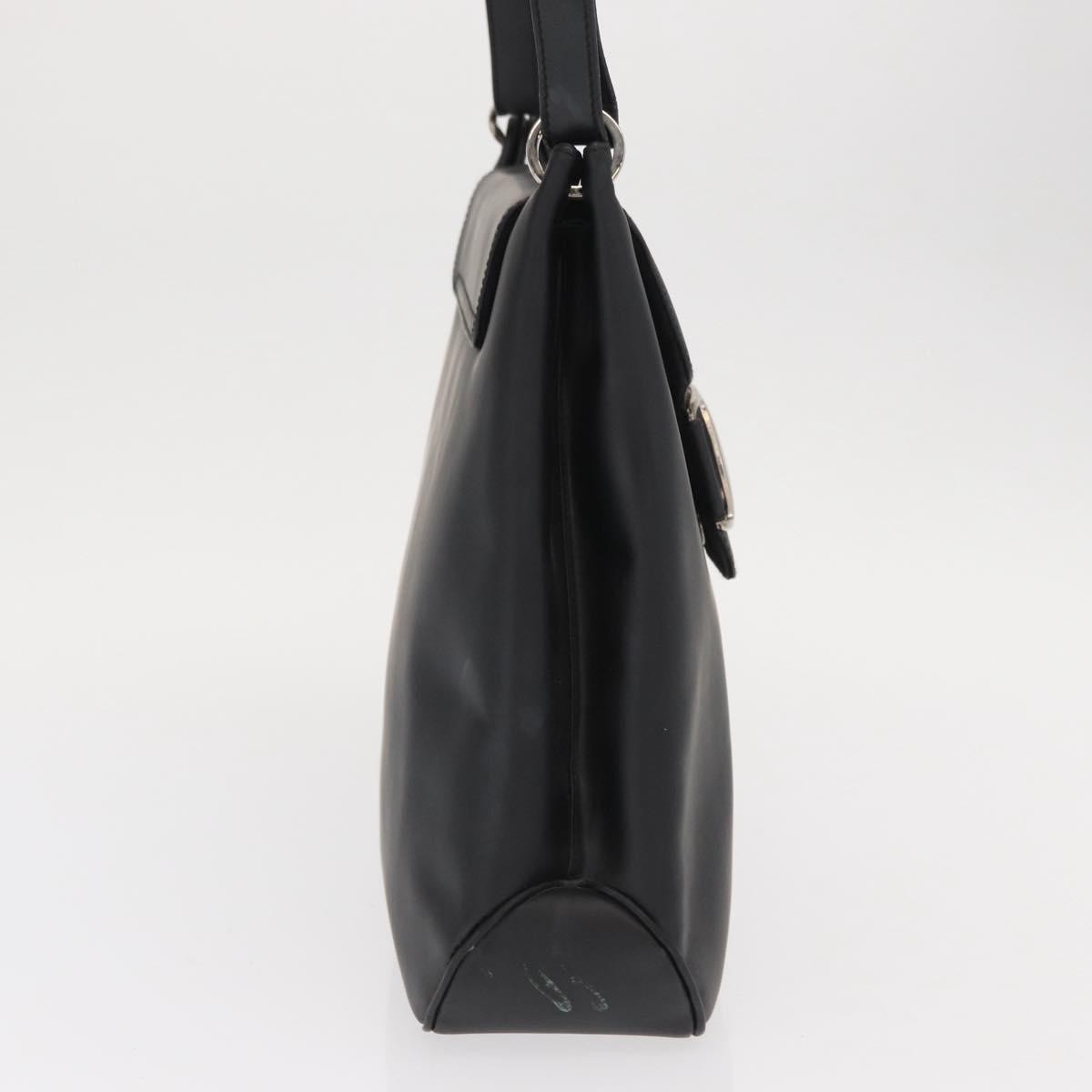 Salvatore Ferragamo Vala Shoulder Bag Leather, BLACK, LEATHER, Shoulder bag