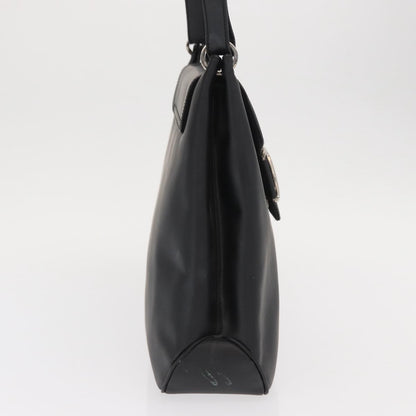 Salvatore Ferragamo Vala Shoulder Bag Leather, BLACK, LEATHER, Shoulder bag