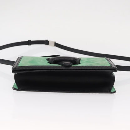 Loewe Barcelona Shoulder Bag Suede with Leather, GREEN, SUEDE, Shoulder bag