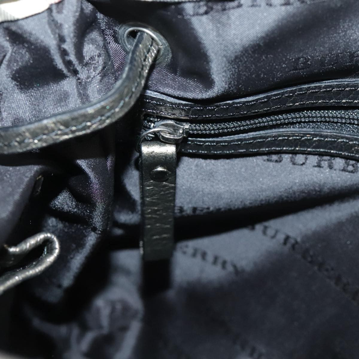 Burberry Vintage Shoulder Bag Nylon, BLACK, NYLON, Shoulder bag