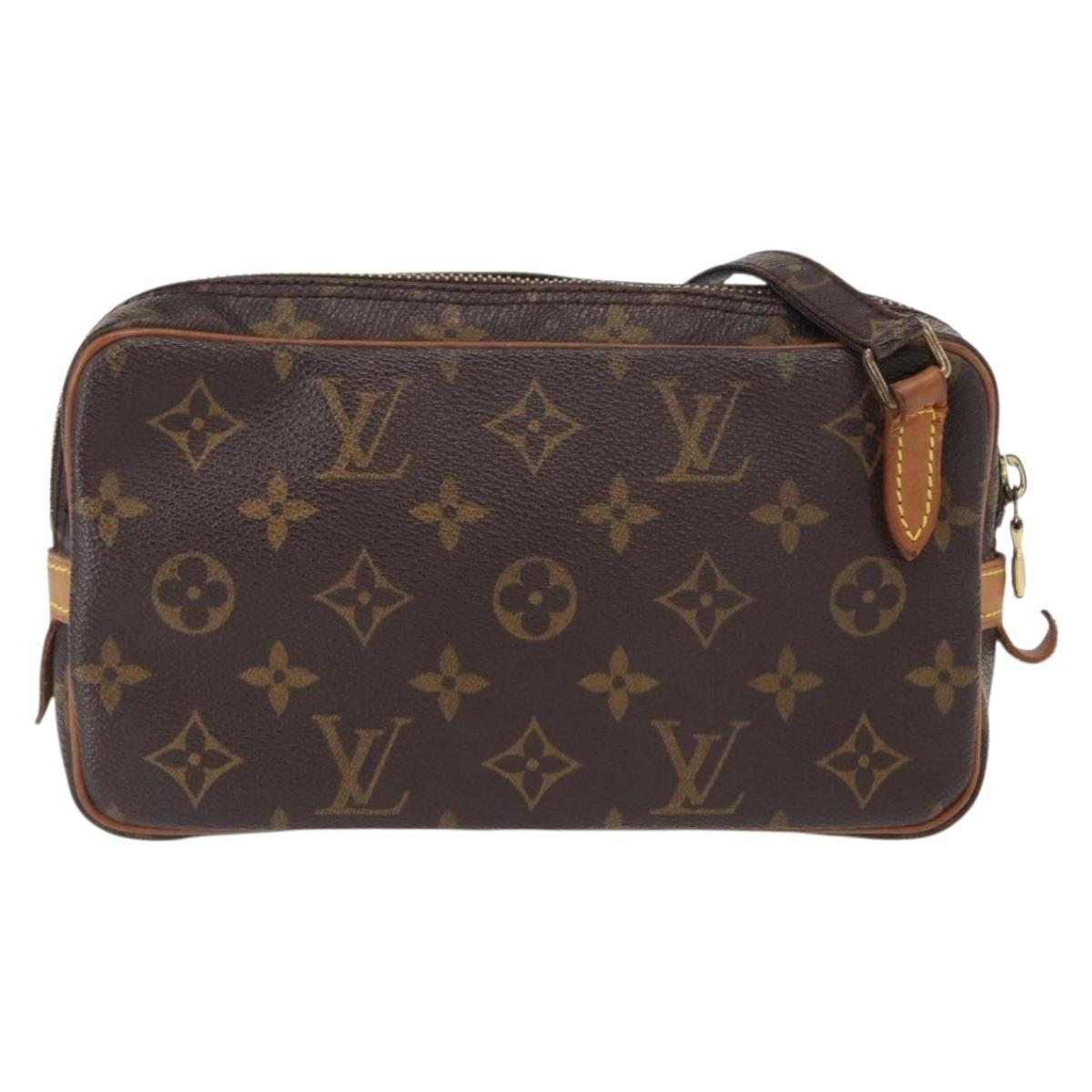 Louis Vuitton Pochette Marly Bandouliere Bag Monogram Canvas, BROWN, CANVAS, Shoulder bag