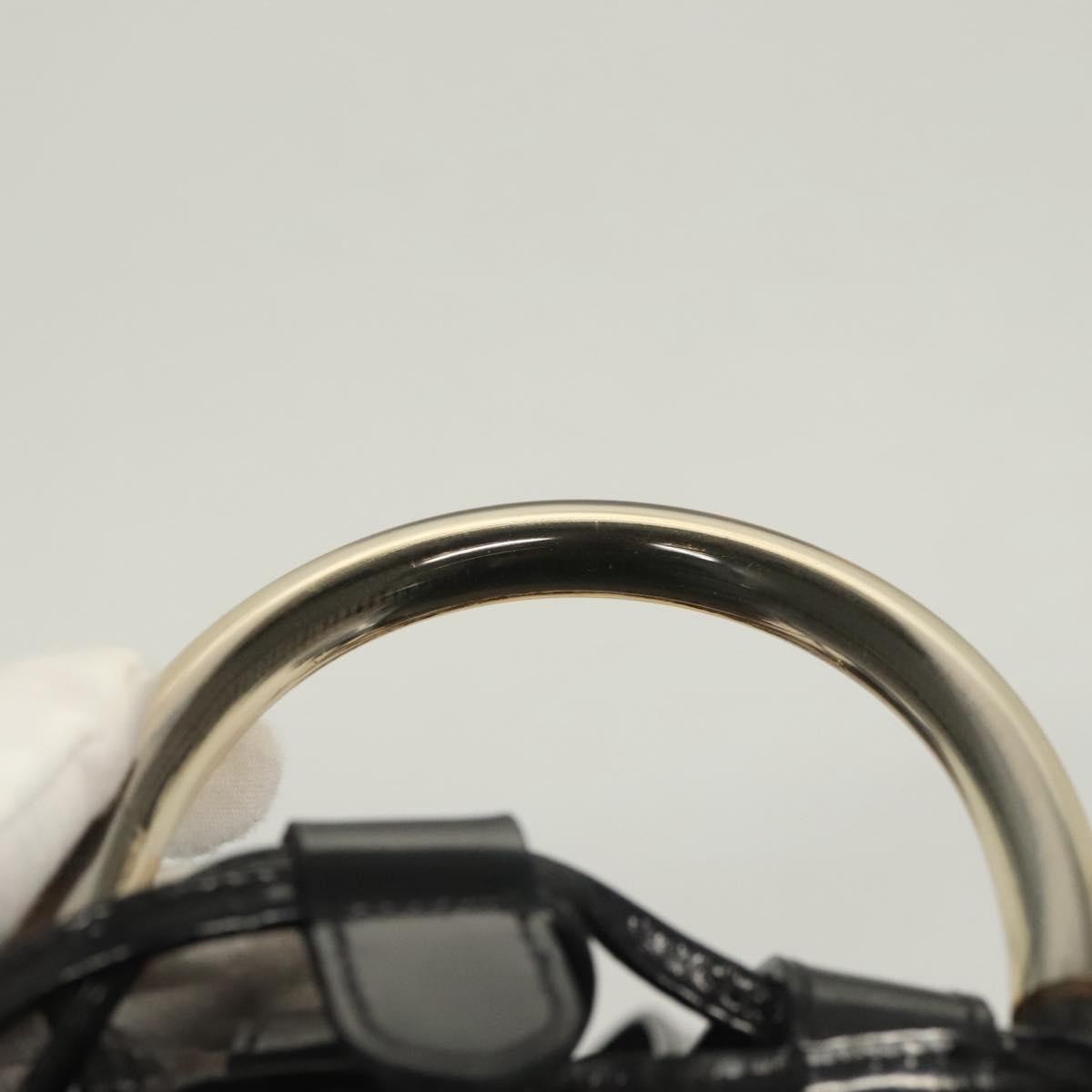 Salvatore Ferragamo Vintage Gancini Backpack Patent Leather, BLACK, PATENT_LEATHER, Backpack