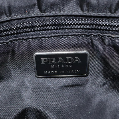 Prada Resin Handle Tote Tessuto, BLACK, NYLON, Tote bag