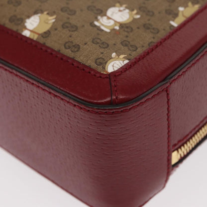Gucci Doraemon Ophidia Zip Around Camera Bag Printed Mini GG Coated Canvas, BEIGE, CANVAS, Shoulder bag
