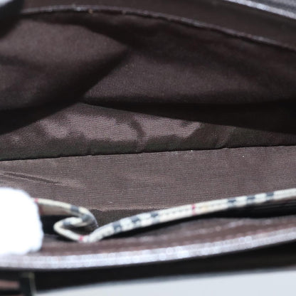 Burberry Vintage Handbag Leather, BROWN, LEATHER, Handbag