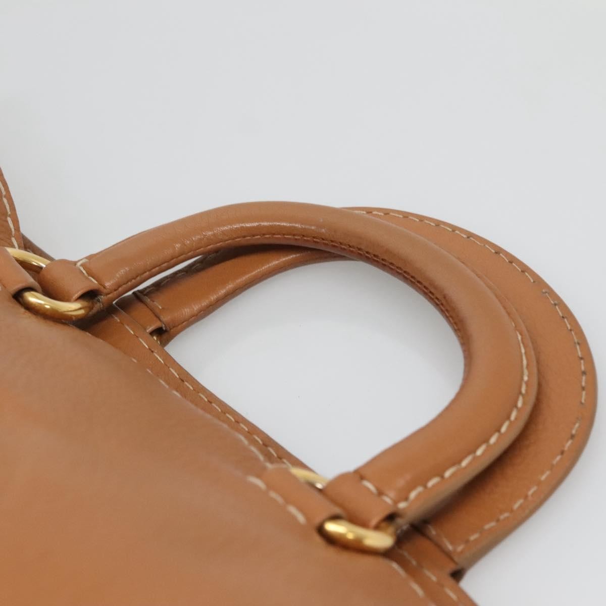 Prada Embossed Logo Convertible Open Tote Vitello Daino, BROWN, LEATHER, Tote bag