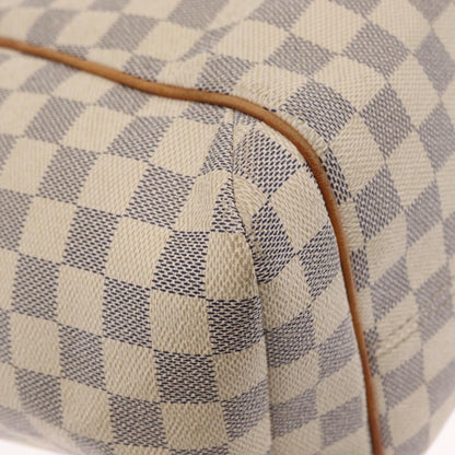 Louis Vuitton Totally Handbag Damier azur, WHITE, CANVAS, Tote bag